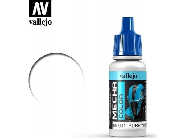 Vallejo 69.001, Valkoinen, Akryylimaali, Nestemäinen, 17 ml, 1 kpl