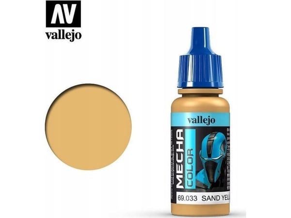 Vallejo 69.033, Hiekka, Keltainen, Akryylimaali, Nestemäinen, 17 ml, 1 kpl