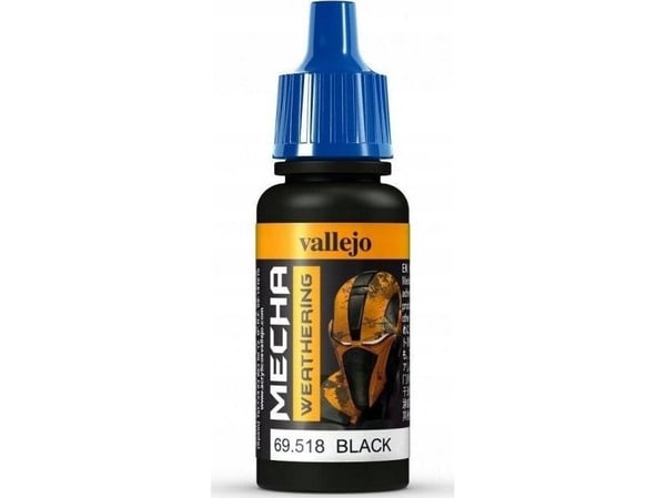 Vallejo Black Wash, 17 ml, Sort, Flaske
