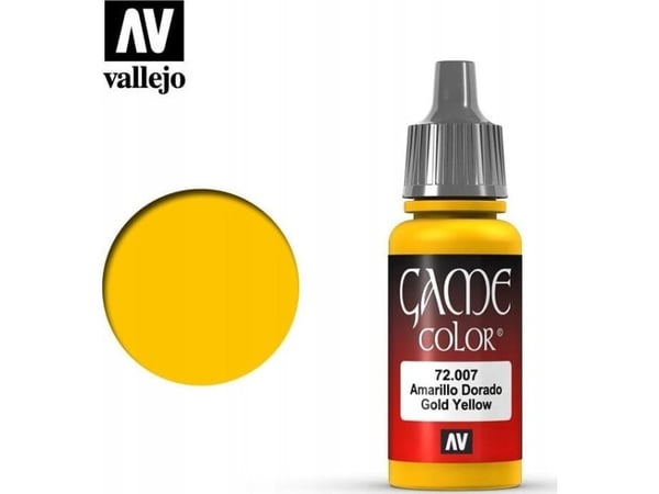 Vallejo 72.007, 17 ml, Gult, Matte, Flaske
