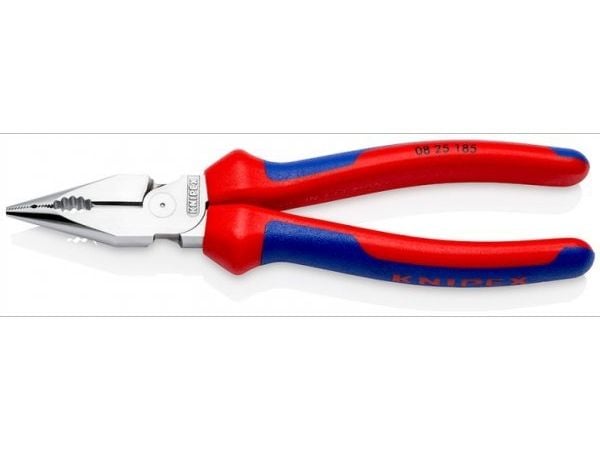 Knipex 08 25 185, Nesetang, 1,3 cm, Blå, Rød, 22 mm, 185 mm, 55 mm