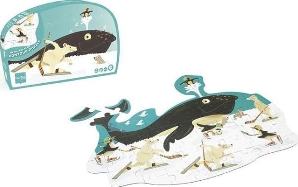 Puslespill 60 Contour Puzzle Hval