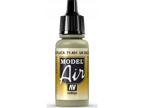 Vallejo 71.401, Harmaa, Hopea, Akryylimaali, Nestemäinen, 17 ml, 1 kpl