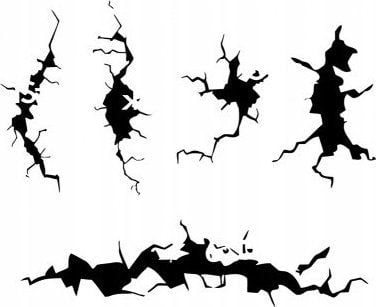 Vallejo stenciler - Cracked Wall
