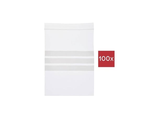 TRU COMPONENTS trykklukkpose med tekstetiketter (L x B) 150 mm x 100 mm transparent polyetylen 100 stk