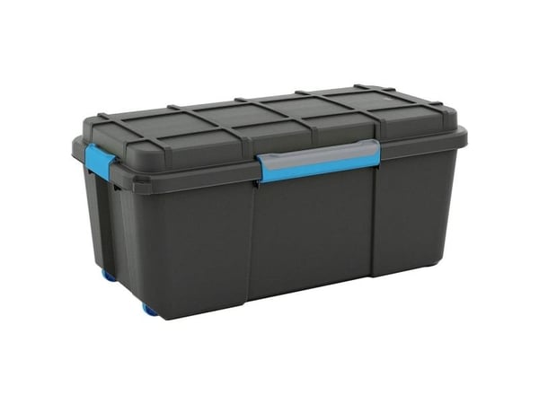 KIS 241507 Oppbevaringsboks Scubba Stabelbar (B x H x D) 780 x 350 x 395 mm Gråblå, Svart 1 stk