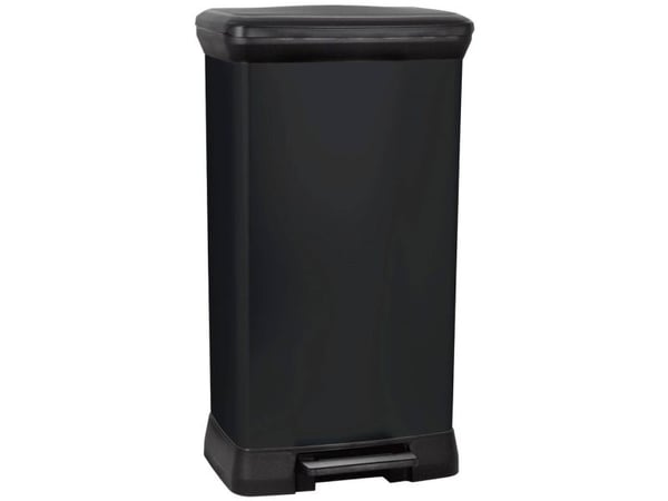 Curver Deco bin metalics 246364 avfallsbeholder 50 l (B x H x D) 390 x 720 x 290 mm sort, 1 stk