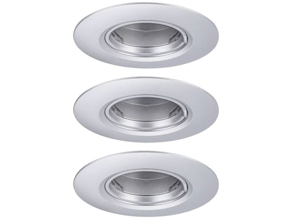 Paulmann 92113 infällda lampor set med 3 st GU10 krom (matt)