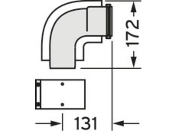 Vaillant EcoTEC mutka 87° 1 kpl 60/100 mm
