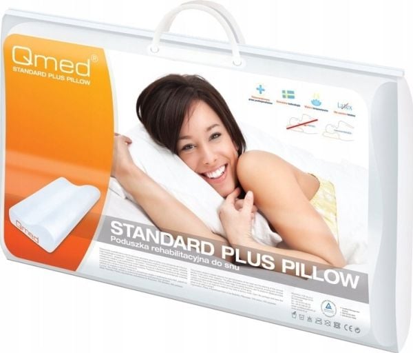 Qmed Standard Plus Pillow ortopædisk kontureret sovepude