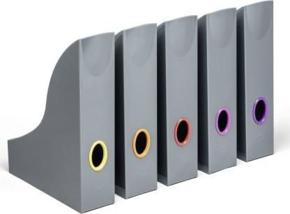 Tidsskriftholder Durable Varicolor® A4 grå - (5 stk.)