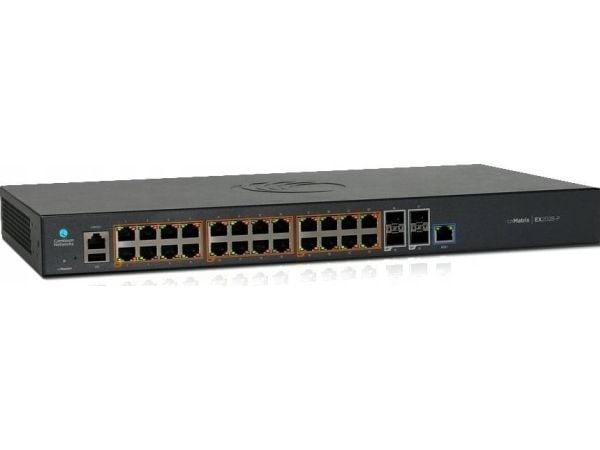 Cambium Networks cnMatrix EX2028-P - Switch - Styrt - 24 x 10/100/1000 (PoE+) + 4 x SFP (mini-GBIC) (opplink) - rackmonterbar - PoE+ (400 W) - AC 1...