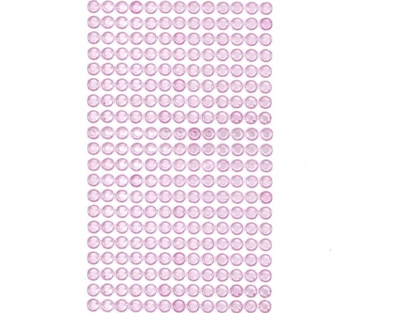 DP Craft Selvklebende krystaller 6 mm Lys Rosa GRKR-051