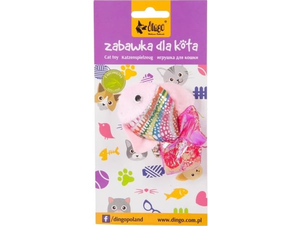 Dingo Dingo leke for katt Rybka rosa 8 cm