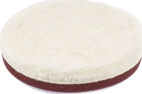 AMiO poleringspad i ull medium med borrelås 125 mm (amio-03705)