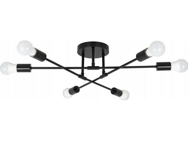 Hengelampe ATL ZD74N taklampe i loft 6 armer