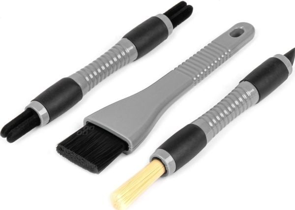 AMiO sett for bilkosmetikk auto detailing-børster 3 deler amio-04033