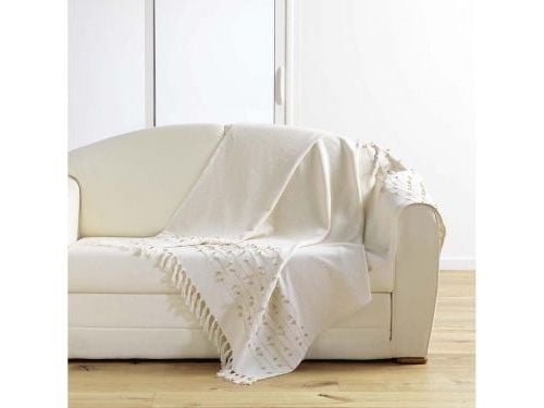 Douceur d’Interieur pledd PLED kremet – golden sunset – 125x150