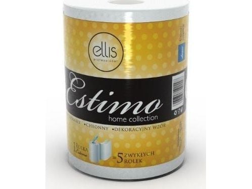 Ellis tørkepapir på rull ELLIS Estimo 50 m 2-lags cellulose 250 ark 2998