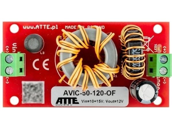 Atte DC/DC-muunnin AVIC-50-120-OF ATTE 10-15V 50W 4A