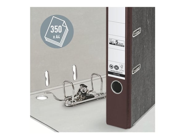 Leitz Cardboard binder 180°, A4, Kartonki, Ruskea, 350 arkkia, 5,2 cm, 55 mm