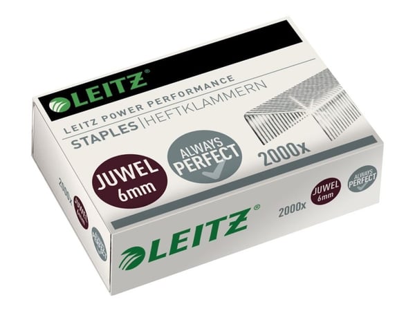 Leitz Juwel - Stifter - 6 mm - galvanisert stål - pakke av 2000 - for P/N: 55580082