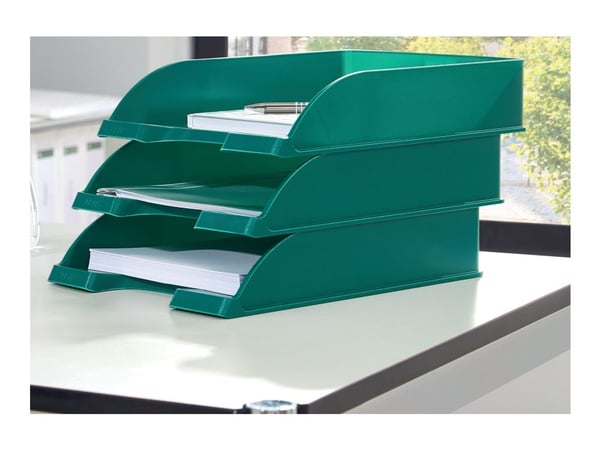 Leitz Plus - Brevbakke - for A4 (210 x 297 mm) - grønn frost
