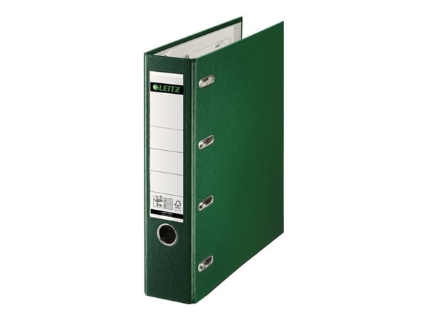 Leitz - Hevarmbuefil - bokryggbredde: 75 mm - for A5 (148 x 210 mm) - kapasitet: 1000 ark - landskap - grønn