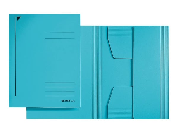 Leitz - 3-fliksmappe - for A3 (297 x 420 mm) - kapasitet: 250 ark - blå