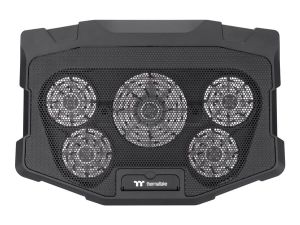 Thermaltake Massive 12 Max - Kannettavan tietokoneen jäähdytysmatto - 10" - 17" - 80 mm/120 mm - musta
