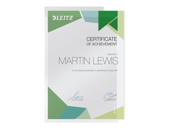 Leitz Premium - L-formet mappe - for A4 (210 x 297 mm) - kapasitet: 40 ark - blank
