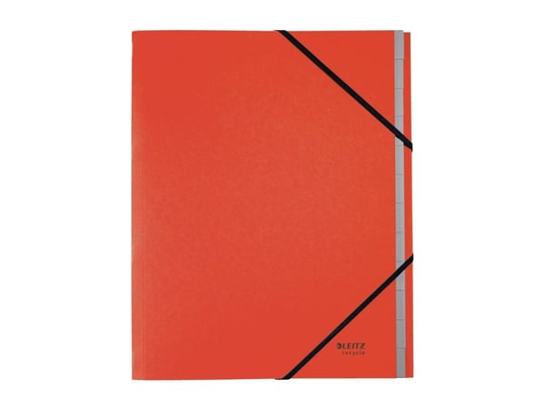 Leitz Recycle - Klassifikationsmapp - 12 delar - för A4 (210 x 297 mm) - tabbad - röd