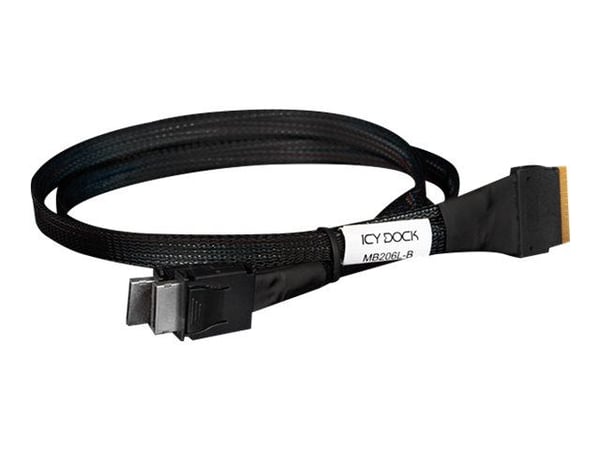 ICY DOCK-kabel SlimSAS 8i SSF-8654 til 2xOCLink 4i, SFF-8611-kabel-0,5M