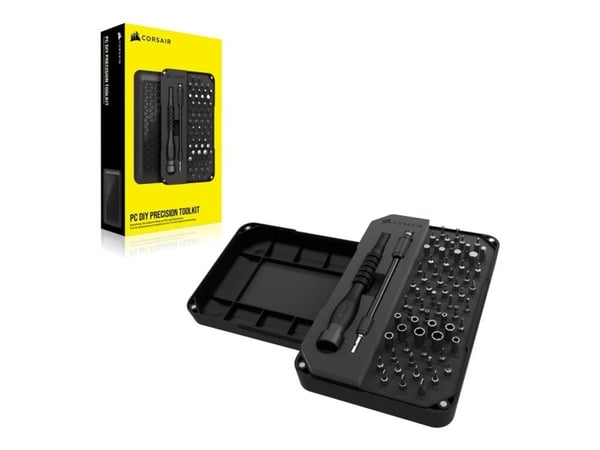 CORSAIR PC DIY Precision Toolkit - Skrutrekker med spissett - 67 deler - inn boks