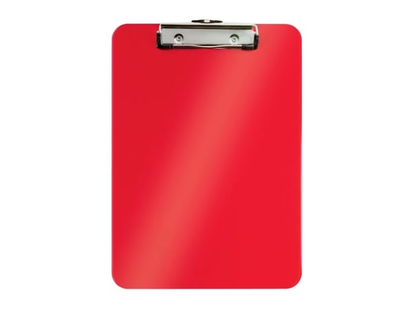 Leitz Clipboard without frontcover WOW, A4, Plastic, Red, 80 sheets, 228 mm, 320 mm