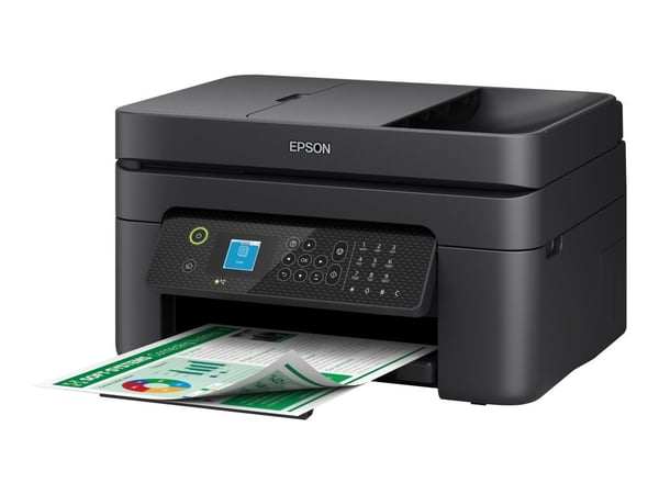 Epson WorkForce WF-2930DWF - Multifunktionsskrivare - färg - bläckstråle - 216 x 297 mm (original) - A4/Letter (media) - upp till 10 sidor/minut (u...
