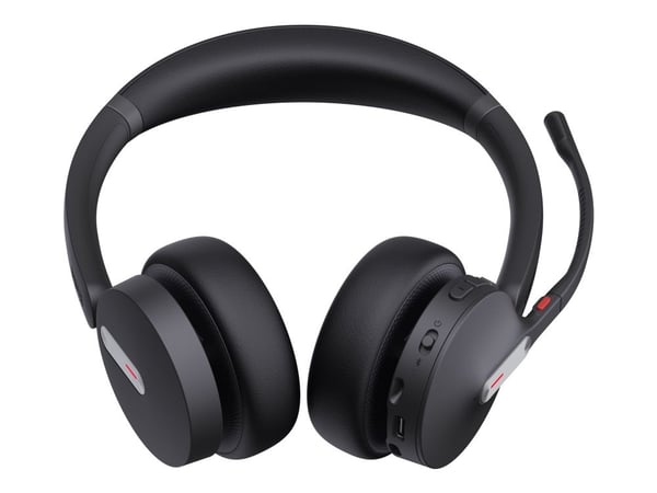 Yealink BH70 Mono - Headset - på örat - Bluetooth - trådlös - USB-A via Bluetooth-adapter - svart - UC-certifierad