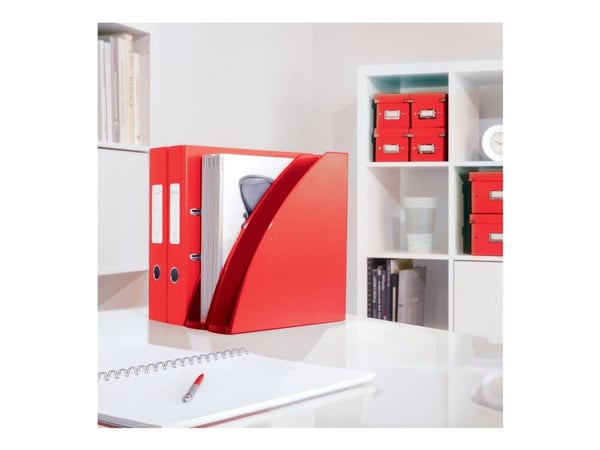 Leitz WOW - Magasinfil - ryggbredd: 75 mm - för A4 (210 x 297 mm) - röd