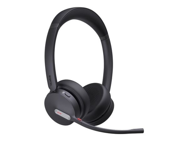 Yealink BH70 Dual - Hodesett - on-ear - Bluetooth - trådløs - USB-C via Bluetooth-adapter - svart - Optimert for UC