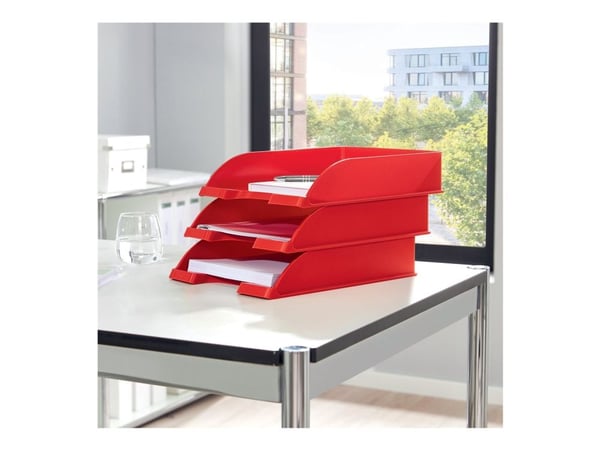 Leitz WOW - Brevbakke - for A4 (210 x 297 mm) - rød