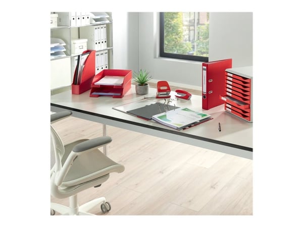 Leitz 180° - Spakbågesfil - ryggbredd: 52 mm - för A4 (210 x 297 mm) - kapacitet: 350 ark - röd