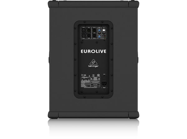 Behringer EUROLIVE B1500XP, 2-tie, kaapeli, musta