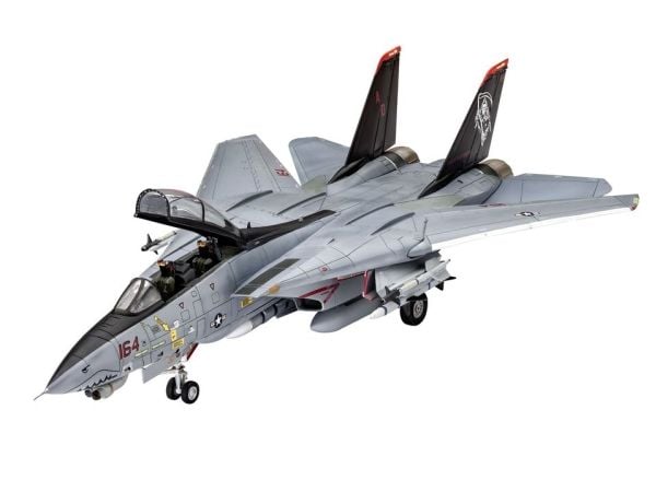 Revell Model Set F-14D Super Tomcat, Flymodell med fastvinge, Monteringssett, 1:72, Grumman F-14D Super Tomcat, Avansert, 111 stykker