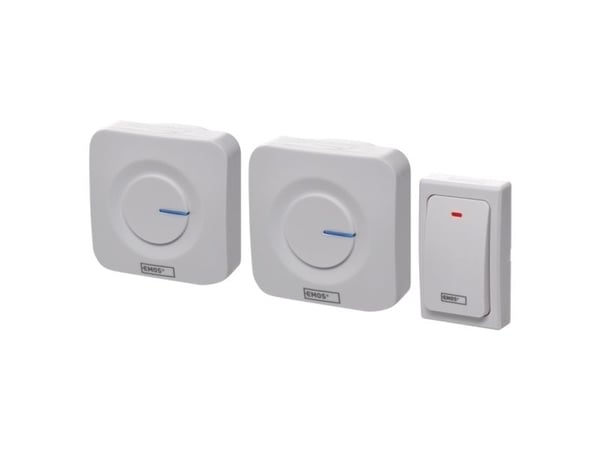 Emos P5731, Hvit, 90 dB, Trådløs, 433,92 MHz, 180 m, AC