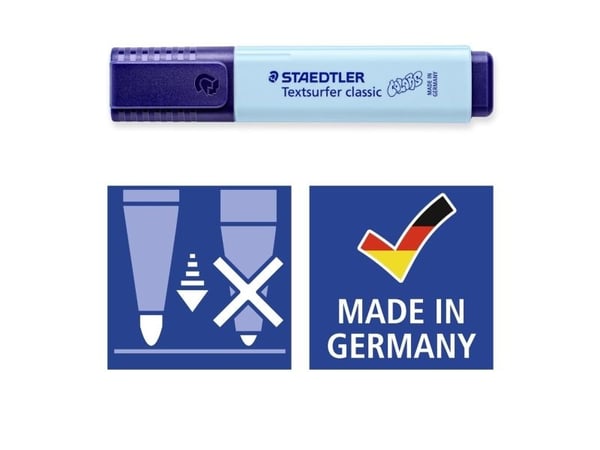 Tekstmarker Staedtler 364 pastel lys lilla Textsurfer Classic - (10 stk.)