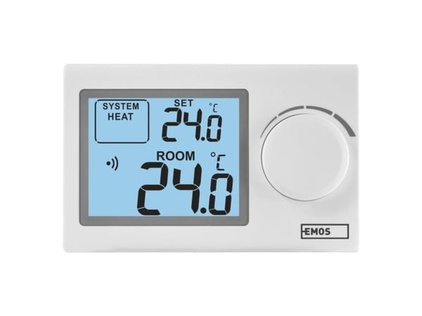 Emos P5614, 868 MHz, Hvit, LCD, Batteri, AAA, 1,5 V Emos P5614, 868 MHz, Hvit, LCD, Batteri, AAA, 1,5 V