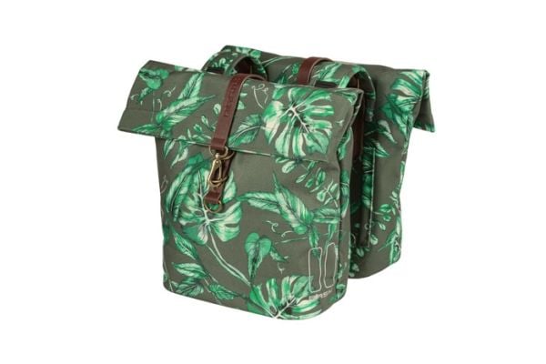 Basil Ever-Green, Bakre, Sykkelveske, Polyester, Grønn, Grå, 28 l, 10 kg