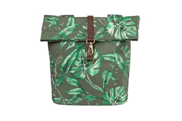 Basil Ever-Green, Bakre, Sykkelveske, Polyester, Grønn, Grå, 28 l, 10 kg