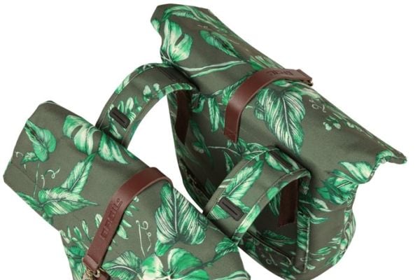 Basil Ever-Green, Bakre, Sykkelveske, Polyester, Grønn, Grå, 28 l, 10 kg