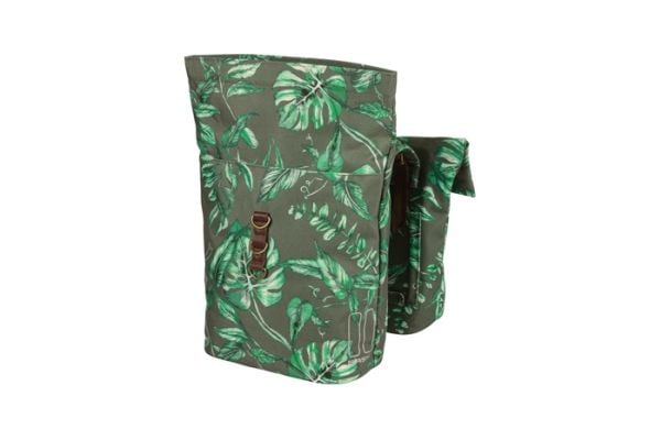 Basil Ever-Green, Bakre, Sykkelveske, Polyester, Grønn, Grå, 28 l, 10 kg